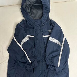 OshKosh B'gosh Kids Blue wind breaker with Reflective Stripes